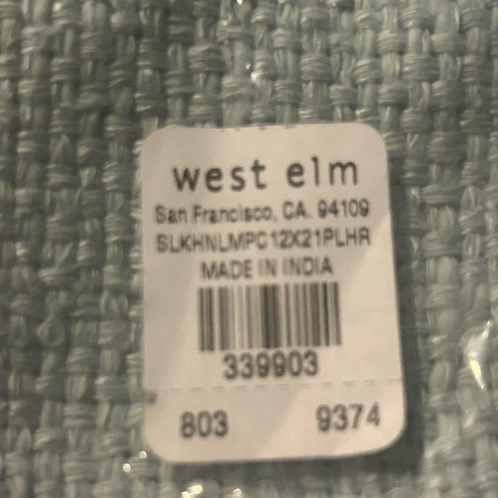 West Elm Textured Button Pillow Cover